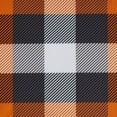 thumbnail image 2 of Serafina Home Pumpkin Orange and Black Plaid Vinyl Flannel Back Tablecloth, 52" x 70", 2 of 5