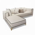 thumbnail image 1 of Sala Esquinera Moderna Modular Gris Cómoda Confortable Beige Bear Crema, 1 of 5