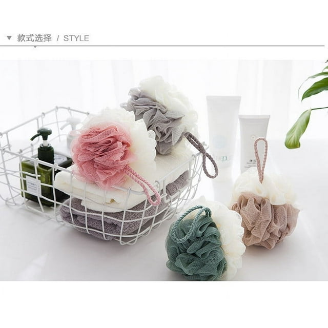 Vaidha Loofah Bath Shower Sponge Pouf Mesh Exfoliating 3pc