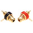 thumbnail image 2 of 2 uds conectores de enchufe hembra RCA adaptadores de montaje en Panel de chasis enchufe de Audio Hugtrwg Nuevos Originales, 2 of 6