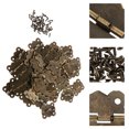 thumbnail image 3 of 40PCS Small Butterfly Hinge Replacement Iron Cabinet Hinge Mini Hardware, 3 of 7