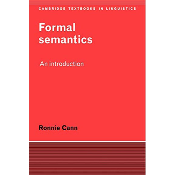 Pre-Owned Formal Semantics (Paperback) 0521376106 9780521376105