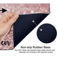 thumbnail image 4 of Desk Mat, Extended Gaming Mouse Pad 35.5x15.7 in Stay Positive Work Hard and Make It Happen Inspirational Quotes Mouse pad Art Rose Gold and Silver Glitter Black Quote Large Non-Slip Mousepad, 4 of 5