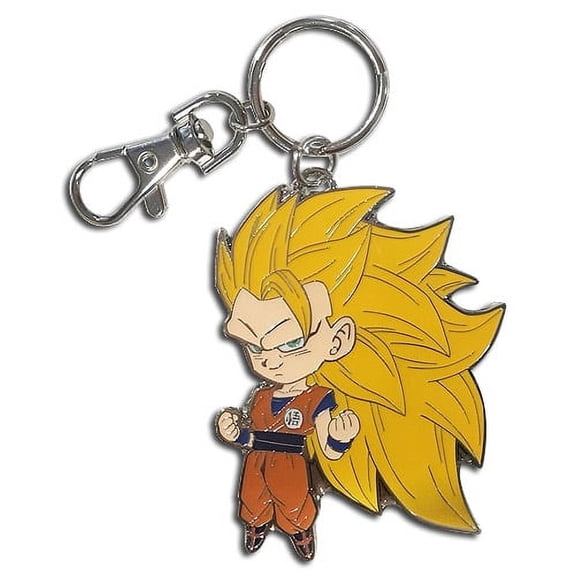 Key Chain - Dragon Ball Super - Metal SD SS3 Goku New ge48161