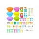 thumbnail image 1 of Palillos para lunch,Incluir 90 mini tenedor Animales Para Fruta Niños,3 cortadores de verduras,6 Moldes Para Cupcakes Xtellar multicolor, 1 of 4
