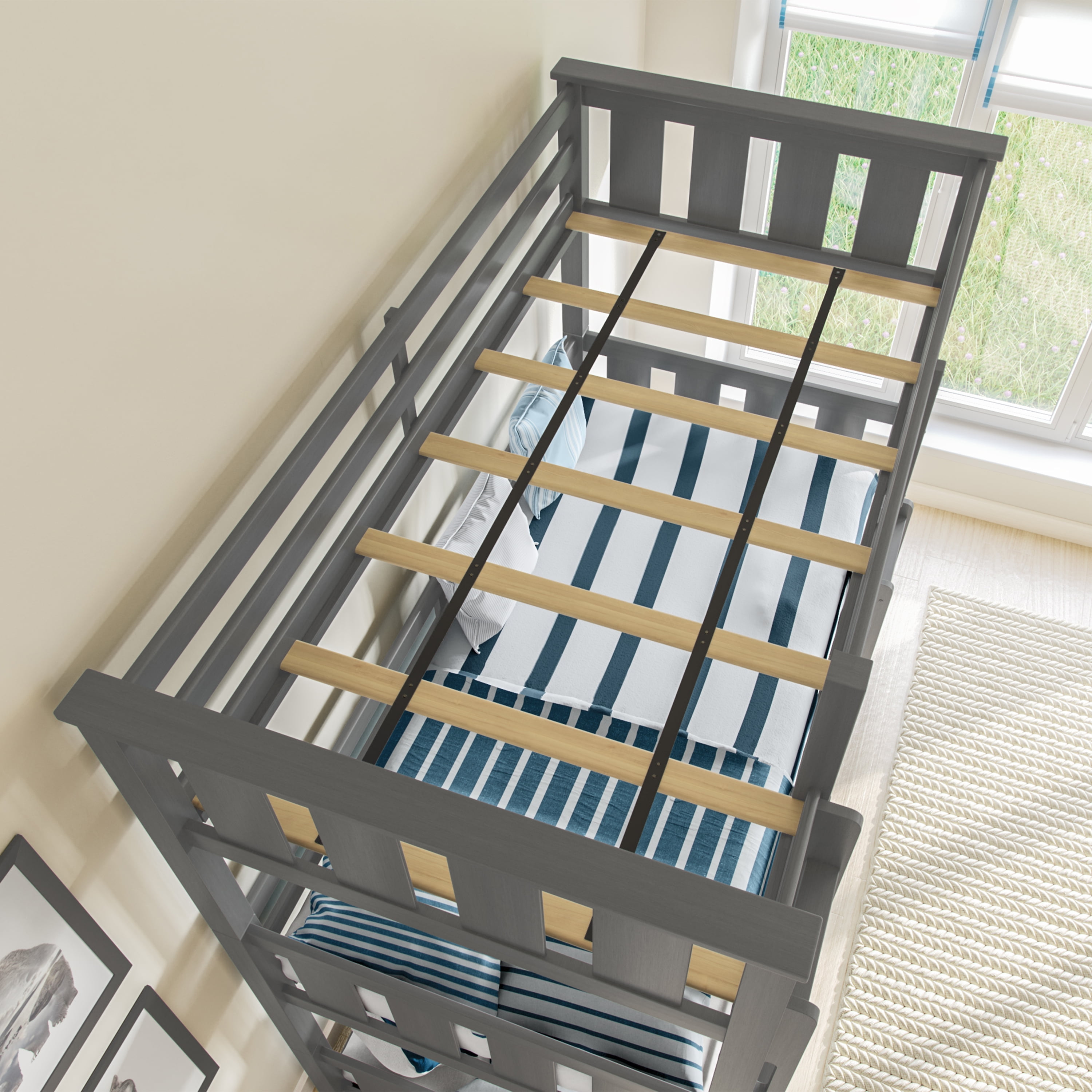 Better Homes & Gardens Kane Triple Bunk Bed, Gray
