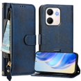 thumbnail image 1 of FOXDOCK Funda Tipo Cartera para Tecno Pop 10 Cuero PU con Cremallera y Correa de Muñeca, Ranuras para Tarjetas, Soporte Plegable, Cierre Magnético, 1 of 5