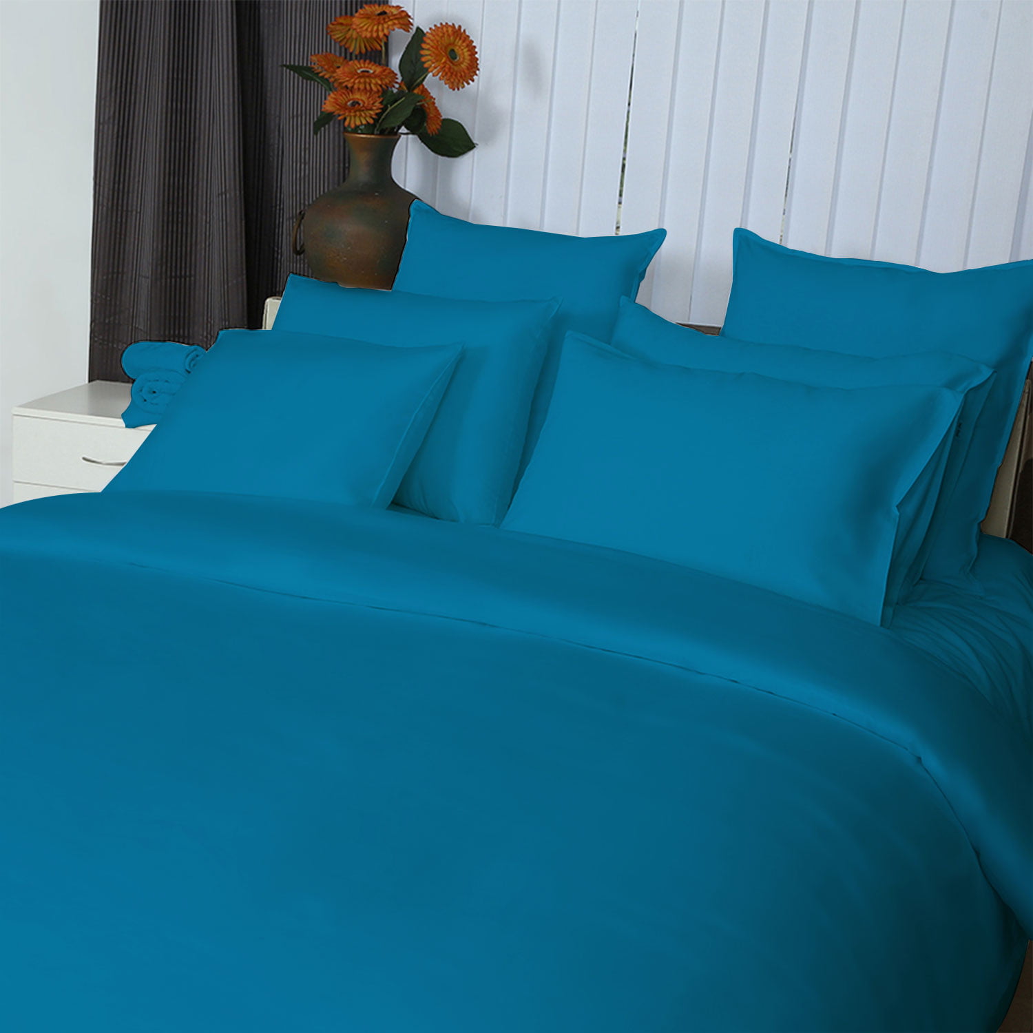 US Full XL Drop Length Split Corner Bed Skirt All Colors 1000 TC Egyptian Cotton 