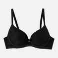 thumbnail image 2 of GEWSEY Women's Push Up Lace Bra Soft Underwire Plunge Full Coverage Sexy Support Bras (Black, XL), 2 of 8