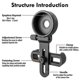 thumbnail image 4 of Soporte adaptador universal para teléfono móvil de alta definición con clip de montaje, material de goma suave para binoculares, 4 of 4