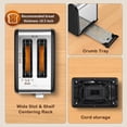 thumbnail image 4 of Pantalla táctil Toaster Mecity 2 Slice de 1,5 cm de ancho, ranura de 825 W, 4 of 8