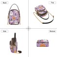 thumbnail image 3 of FORMRS Crossbody Bag for Women Quilted Travel Shoulder Cell Phone Purse with Chain Strap Handbag, Purple Cute Halloween, 3 of 7