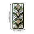thumbnail image 2 of Vintage Geometric Glass Window Privacy Film, Glass Window Film for Bathroom & Front Door, Static Cling Decorative Window Stickers Day and Night Privacy Sun Heat Blocking,17.7"x39.4", 2 of 5