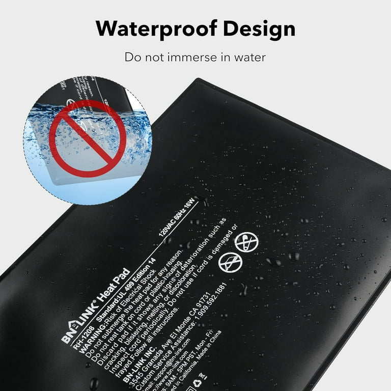 Adjustable Temperature Waterproof Reptile Heating Pad 8 X 12 BN-LINK -  BN-LINK