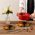 thumbnail image 7 of SKYSONIC Autumn Leaves Pumpkin Pot Holders Trivets, 2 Pcs Heat Resistant Trivets,Colorful Cotton Thread Weave Mats for Hot Pads Pans Pot Bowl Teapot for Kitchen Decor, 7 of 7