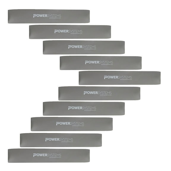 Power Systems Versa Loop 12 Inch Ultra Heavy 22-85 lb Durable Workout Resistance Band 10-Piece