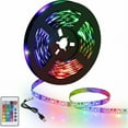 thumbnail image 1 of 5M LED Strip, Flexible Bright RGB Room LED, Multicolor LED Light Strip with Remote Control for Bedroom, Kitchen, TV, Party, 1 of 5