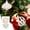 White, variant on Gqtwoy 2Pcs Christmas Balls Set Decorative Ornaments for Tree Hanging, Flocking Xmas Decorations, 10cm Boutique Balls for Home Decoration, Holiday Festive Decor