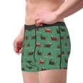 thumbnail image 3 of Kdxio Men's Boxer Briefs with Christmas Dachshund Print - Comfortable and Breathable Underwear for Everyday Wear, 3 of 7