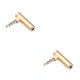 thumbnail image 4 of Adaptador estéreo Injueey aleación profesional Divisor de auriculares dorado 2Conjunto, 4 of 6