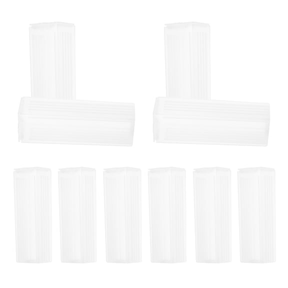 MLINS 10pcs Laboratory Microscope Slide Storage Box Plastic Efficient Slide Holder Plastic Storage Case for Slide Organization Empty 5-Slides Cases