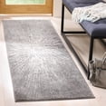 thumbnail image 3 of SAFAVIEH Evoke Vana Abstract Runner Rug, Dark Grey/Ivory, 2'2" x 9', 3 of 9