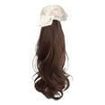 thumbnail image 1 of Side Ponytail Wig Medium Length Lace Simulation Wavy Low Ponytail Fashion New T5Z8, 1 of 1