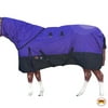 66" Hilason 1200D Poly Turnout Horse Sheet Neck Cover Purple Black