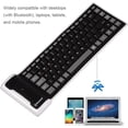 thumbnail image 3 of Mini teclado Bluetooth inalámbrico portátil, resistente al agua, plegable para ordenador portátil/PC/teléfono, teclado inalámbrico (negro), 3 of 5