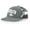Heather Grey/American Flag, variant on Mens Gen X Hat Generation X 1965-1980 Mesh Back Trucker Hat, Black/Black