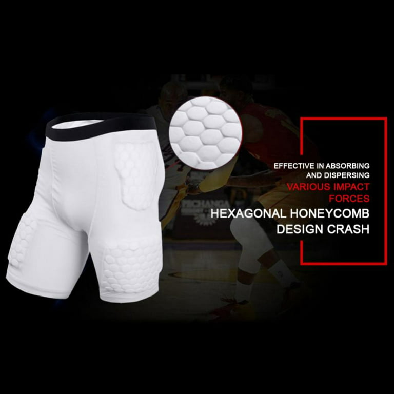 Men's Padded Compression Shirt and Pants Training T-Shirt and Short Set  Ribs Back Thighs and Buttocks Elbow Knee Protector - Football Soccer  Basketball Hockey Protective Gear 