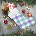 thumbnail image 6 of Coolnut 2 Pack Christmas Stockings 17.7 Inches Tartan Plaid Checkered Large Size Xmas Cable Stocking Gifts & Decorations for Family Holiday Xmas Party, 6 of 6