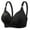 Black, variant on Bras for Women No Underwire Plus Size B/C Cup Sport Bra Push Up Full Coverage Stretchy Comfy Adjustable Bralettes White 3X-Large