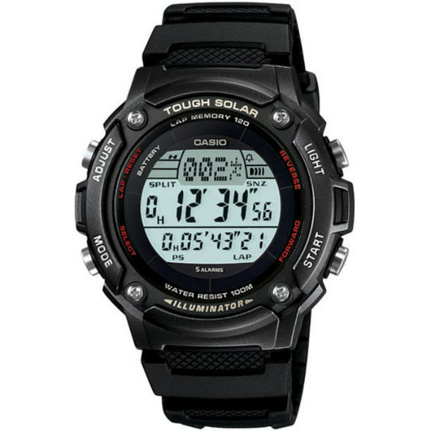 Casio - Men's Sport Solar Power Watch WS200H-1BV - Walmart.com ...