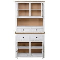 thumbnail image 3 of vidaXL Highboard Blanc 93x40,5x180 cm Pin Massif Panama Range, 3 of 5