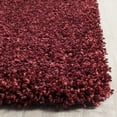 thumbnail image 6 of SAFAVIEH California Plush Solid Shag Area Rug, Maroon, 6'7" x 9'6" - Modern Design, Maroon, Non-Shedding & Easy Cleaning, Ultra Plush Thick Pile, Ideal for Living Room, Bedroom, 6 of 13