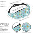 thumbnail image 5 of Bangcool Sac Banane Mode Impression 3D Sac Banane Ajustable pour Femmes, 5 of 5