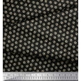 thumbnail image 3 of Soimoi Polyester Crepe Fabric Dot & Pretzels Food Print Sewing Fabric Yard 42 Inch Wide, 3 of 3
