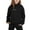 Black, variant on Stylish Girls 2-Piece Outfits Set, Trendy Letter Print Hooded Sweatshirt and Jogger Pants for Ages 1-9, Easy Care Winter Casual Wear