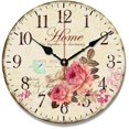 thumbnail image 1 of Reloj de belleza atemporal, silencioso, fácil de leer y sin tictac, con diseño vintage, madera MDF de alta calidad, 30 cm, decoración del hogar, 1 of 5