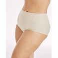 thumbnail image 3 of Women's Bali X372 Lace Tummy Panel Shaping Brief Panty - 2 Pack (Two Soft Taupe XL), 3 of 8