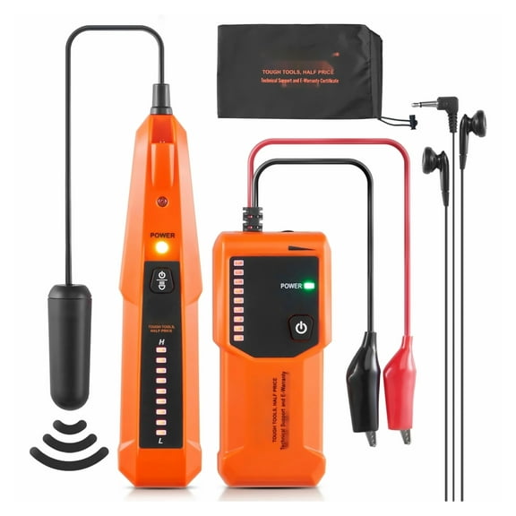 Underground Cable Locator, 3 FT Max. Detection Depth, Wire Tracer Break Detector Finder with Earphone, 1000 FT Max.Detection Length Cable Tester for Pet Fence Buried Sprinkler Valve Irrigation