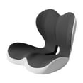 thumbnail image 2 of Cojín para respaldo de asiento de coche, antideslizante, portátil, ergonómico, para comer Gris, 2 of 9