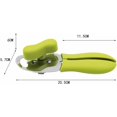 thumbnail image 5 of Abrelatas manuales, abrelatas de seguridad 4 en 1, borde liso con mango antideslizante y perilla giratoria ergonómica - Verde, 5 of 5