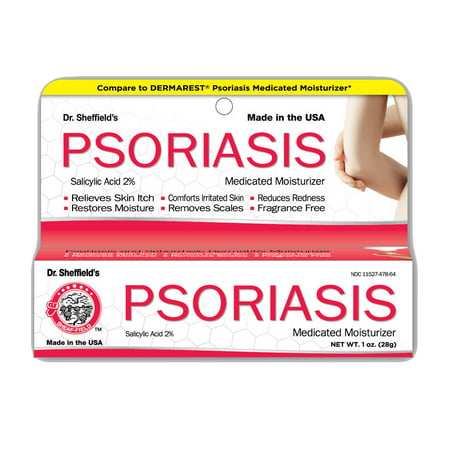Dr. Sheffields Psoriasis Cream Medicated Moisturizer 1 oz Skin Itchiness
