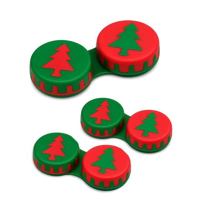 SPORTS WORLD VISION Estuche para lentes de contacto 3 piezas Navidad