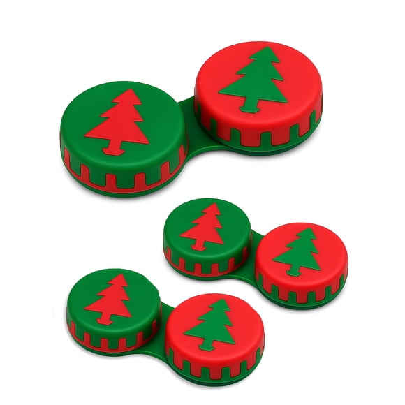SPORTS WORLD VISION Estuche para lentes de contacto 3 piezas Navidad