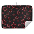 thumbnail image 5 of Ryvnso Stars Dish Drying Mat for Kitchen Countertop 18x24 Large Dish Pad Drainer Rack Dish Sink Mats, 5 of 7