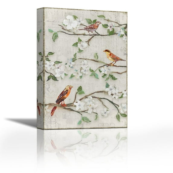 Songs of Blossoms II - Contemporary Fine Art Giclee on Canvas Gallery Wrap - wall décor - Art painting - 18 x 27 Inch - Ready to Hang