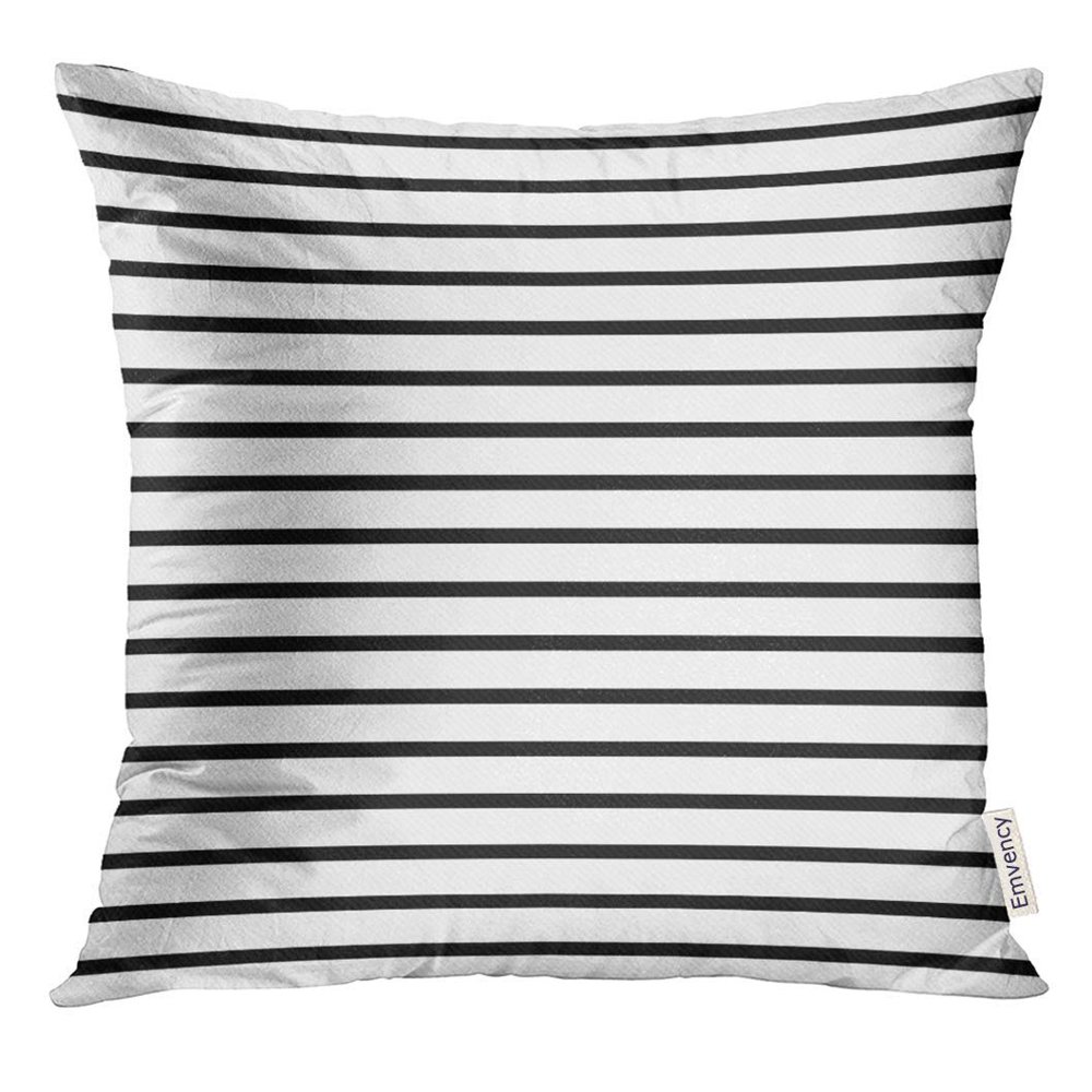 ARHOME Colorful Stripe Thin Black and White Striped That is Repeats